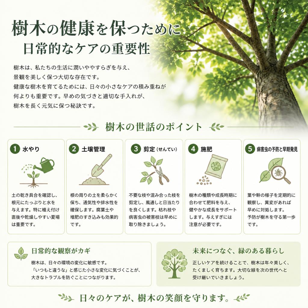 日常の樹木ケアで健康を維持