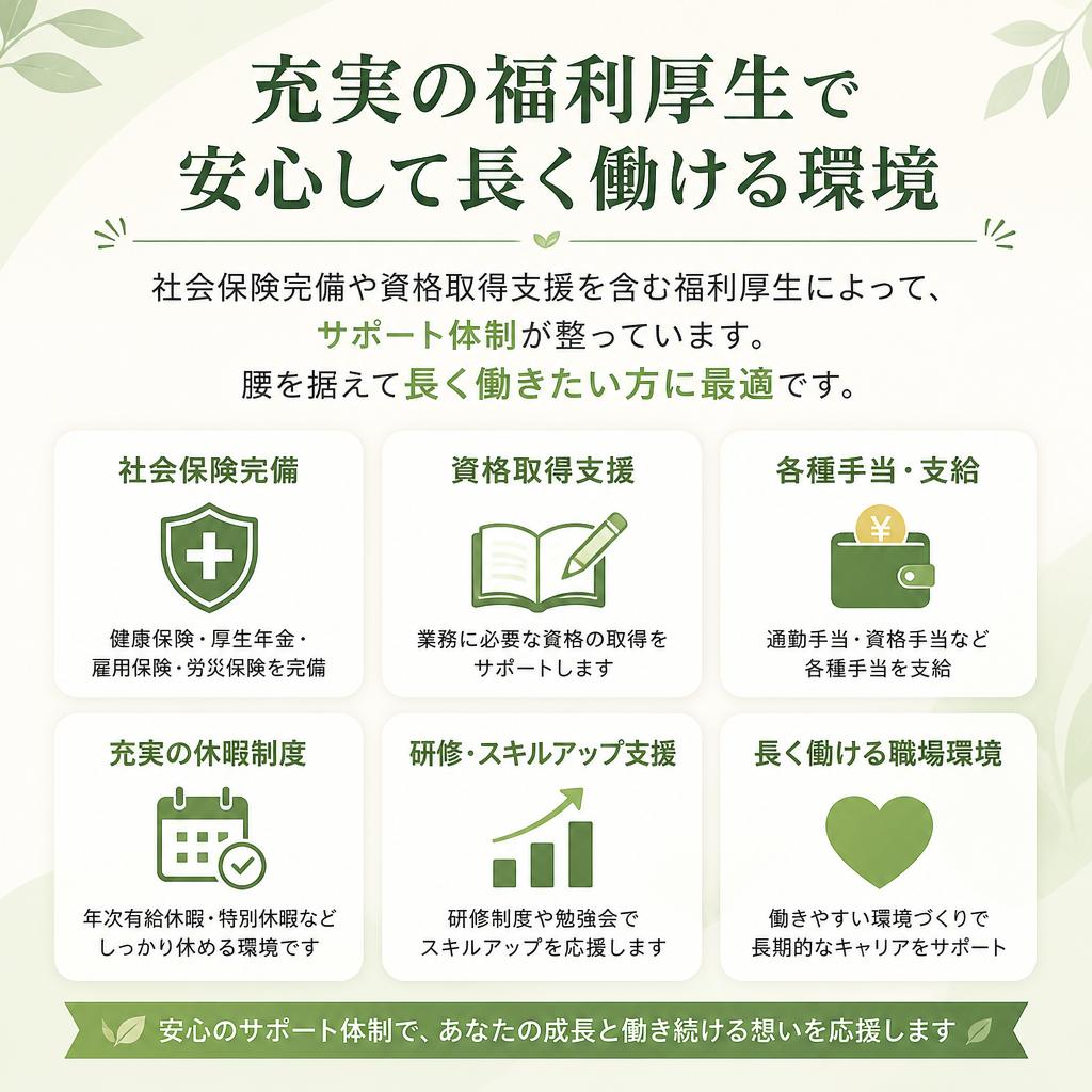 5. 充実した福利厚生