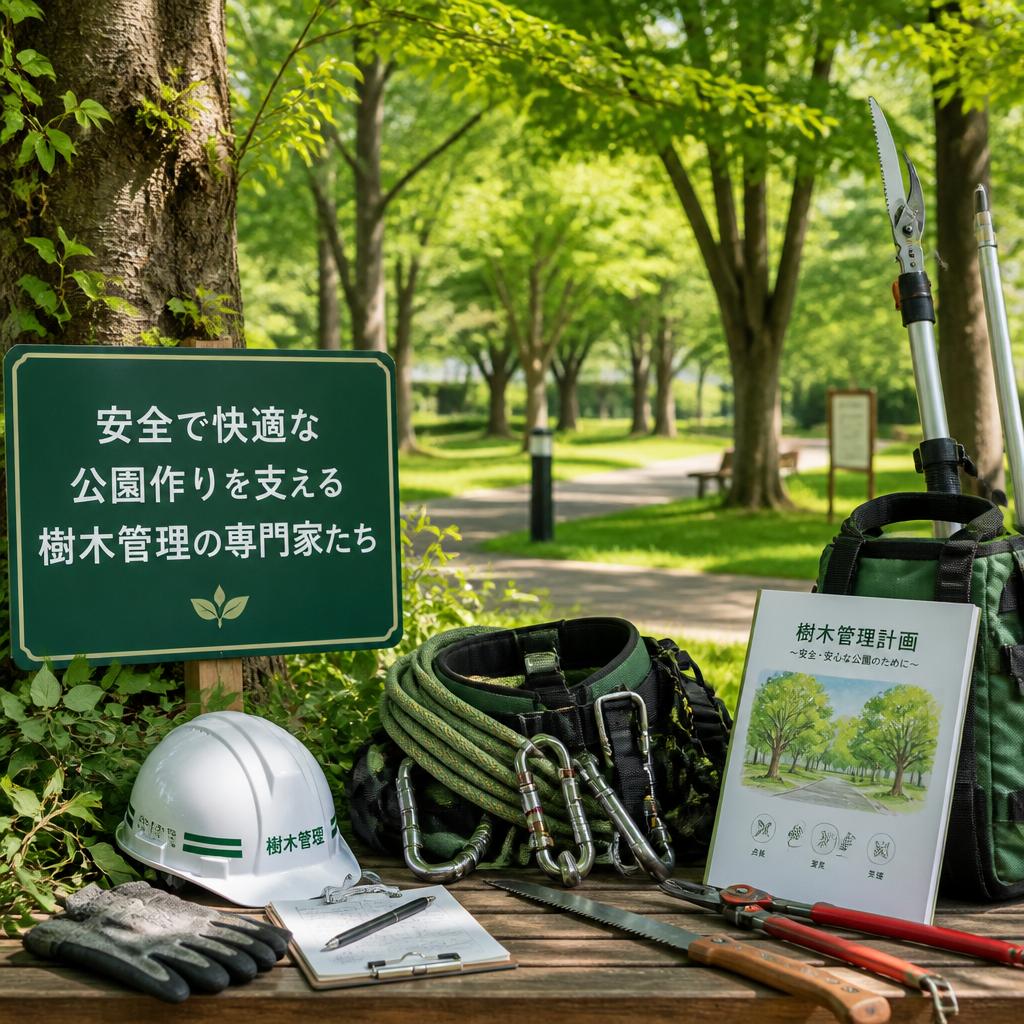 安全で快適な公園作りを支える樹木管理の専門家たち