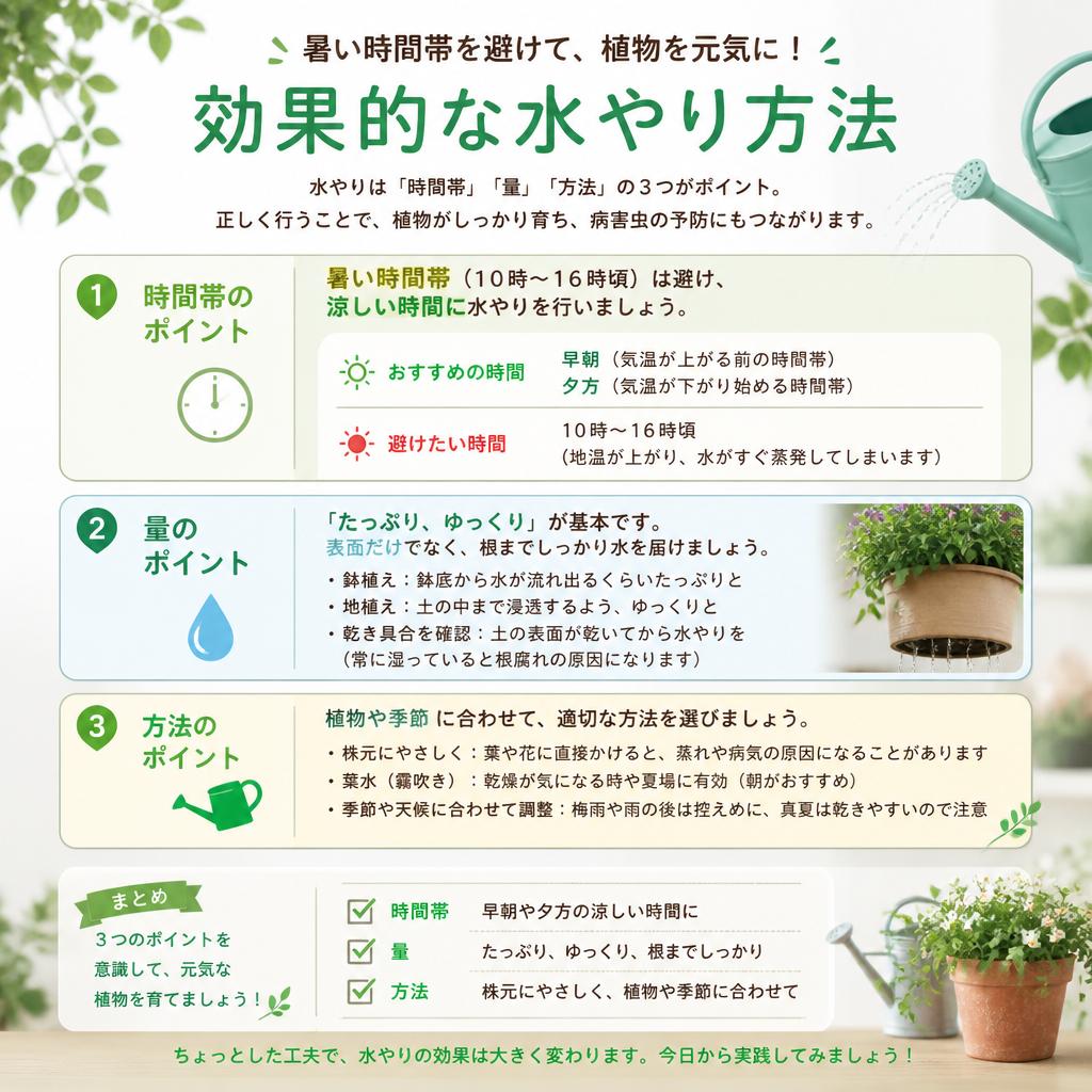 2. 水やりのタイミングと量