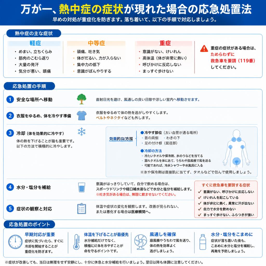 5. 熱中症の応急処置法を覚えておこう