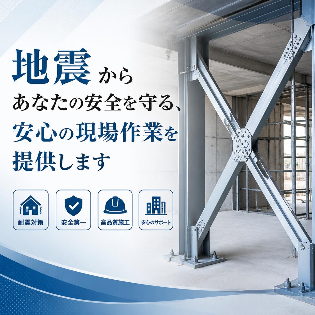 地震からあなたの安全を守る、安心の現場作業を提供します