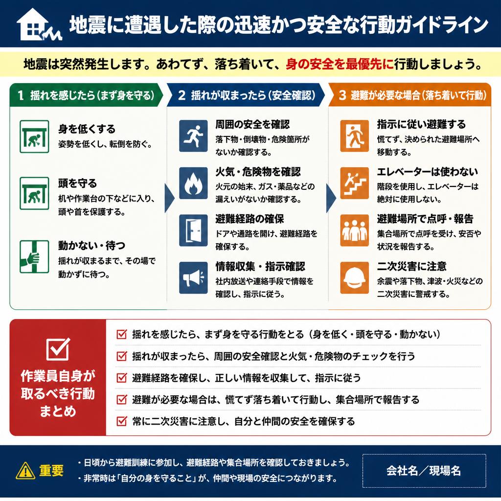 4. 地震時の安全行動ガイド