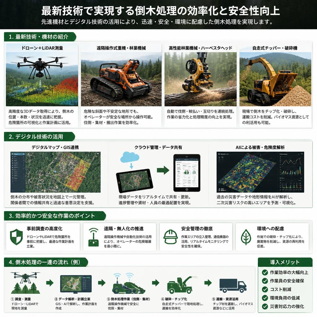 2. 当社の倒木処理技術